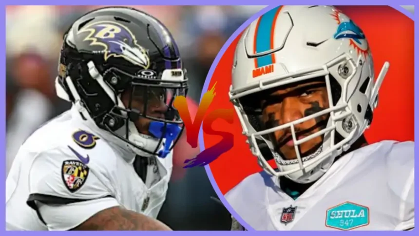 Baltimore Ravens vs Miami Dolphins Match Player Stats
