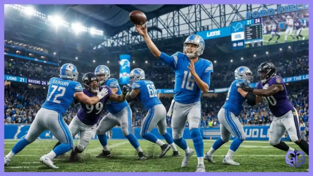 Detroit Lions vs Baltimore Ravens Match Player Stats