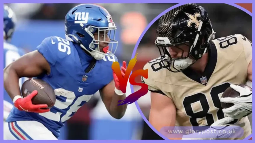 New Orleans Saints vs New York Giants Match Player Stats